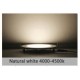 Downlight panel LED Redondo 230mm Cromo 20W, Corte ajustable 50 a 210mm